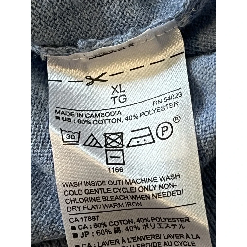 Banana Republic Factory Sweater Men's XL Eco‎ Repreve Recycled Pullover Blue NWT